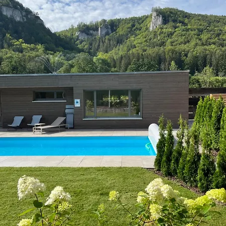 דירה Nadou-ferienwohnung Mit Sauna Und Pool In Der Naehe Von Sigmaringen Im Oberen Donautal בויירון