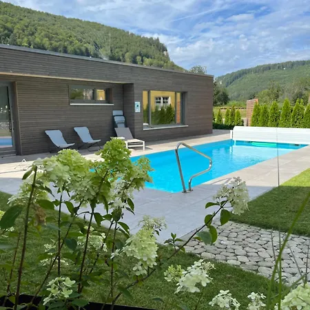 דירה Nadou-ferienwohnung Mit Sauna Und Pool In Der Naehe Von Sigmaringen Im Oberen Donautal בויירון